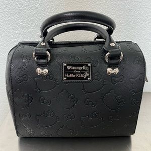 Rare and HTF! Hello Kitty X Loungefly Embossed Barrel Bag!